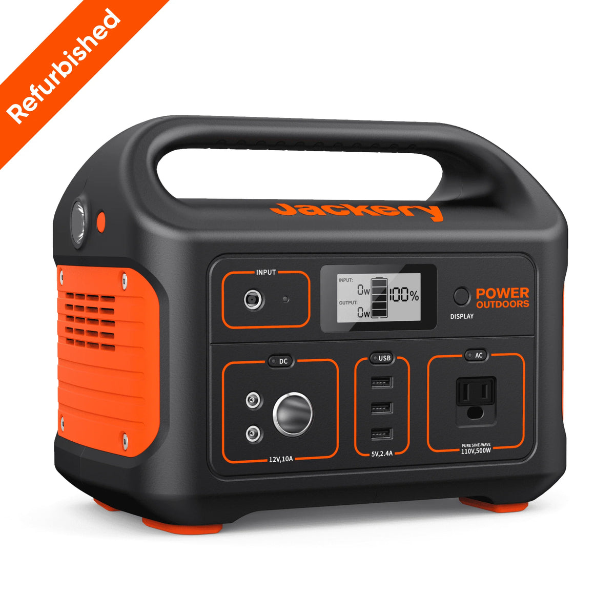Restored Portable Power Station Explorer 550, 550 Wh Lithium-ion Battery, 500W Output W42048