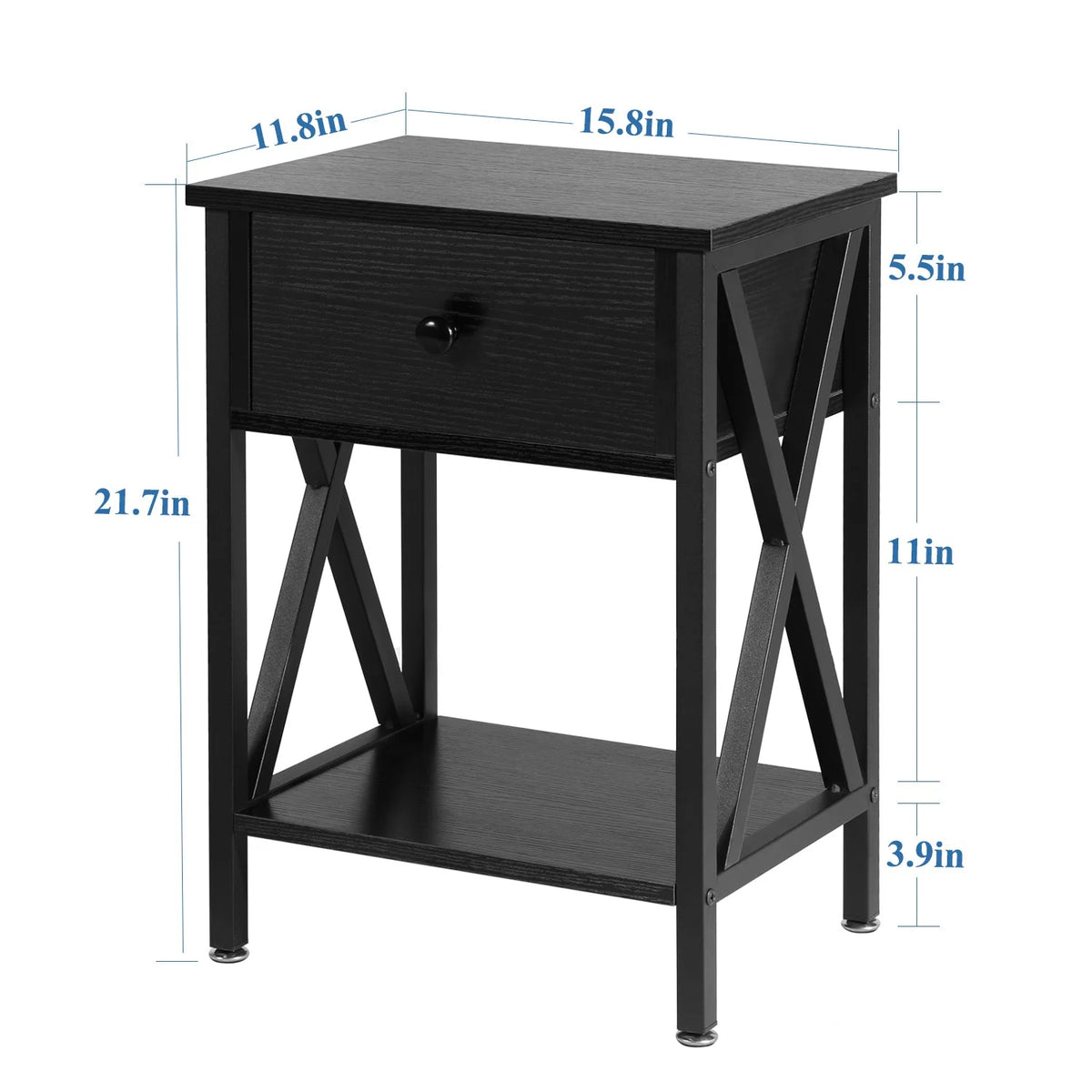 3-Piece Upholstered Bed Frame and 2 Nightstand Z727