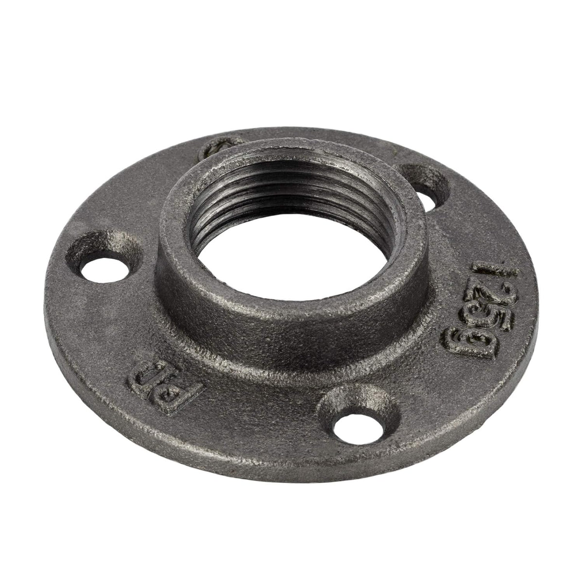 1 Inch Black Malleable Cast Iron Floor Flange 10 Pack W826423