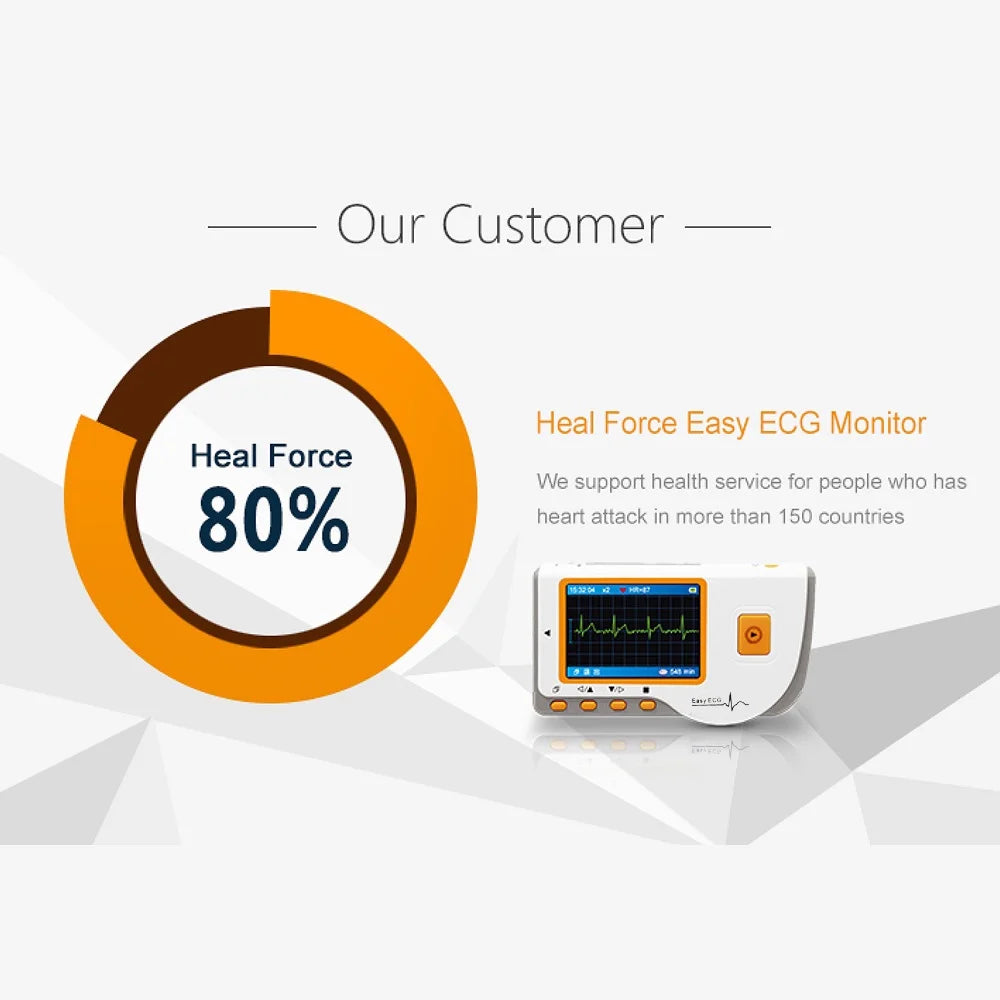 Handheld LCD EKG Device with USB Cable Q9925