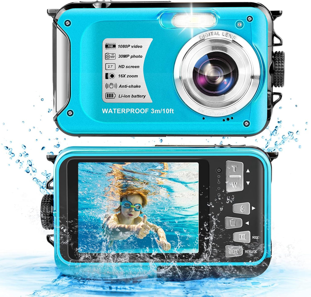 1080P Full HD 30MP 16X Zoom Waterproof Digital Camera C93324