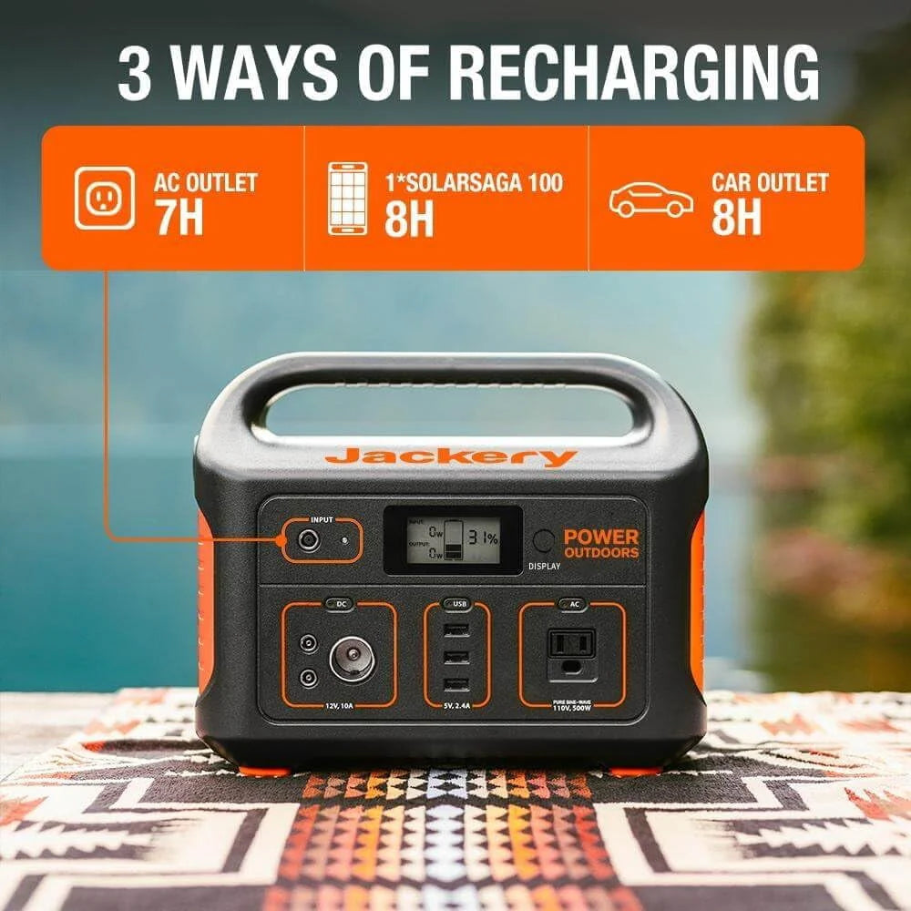 Restored Portable Power Station Explorer 550, 550 Wh Lithium-ion Battery, 500W Output W42048