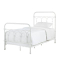 Antique White Metal Bed J60671