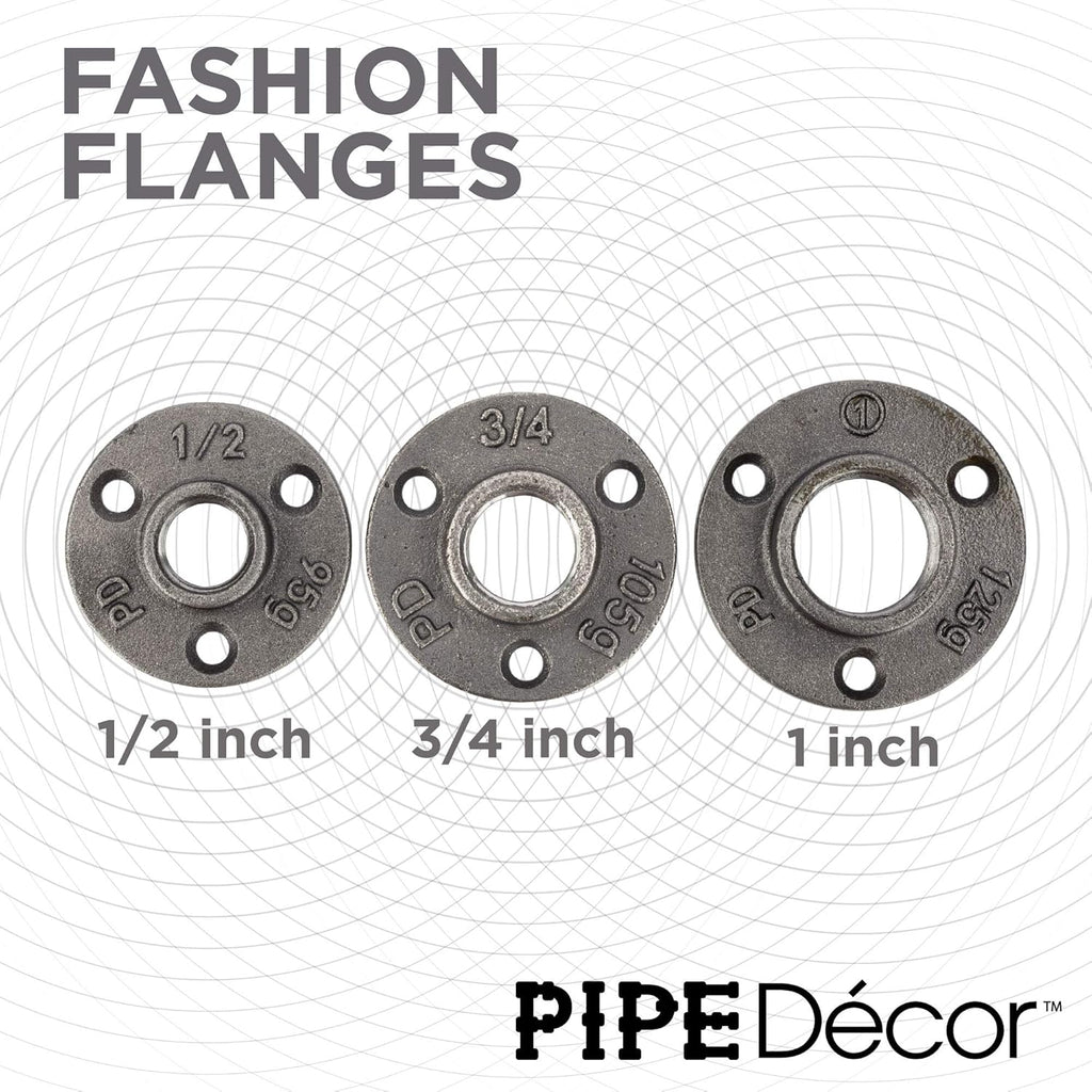 1 Inch Black Malleable Cast Iron Floor Flange 10 Pack W826423