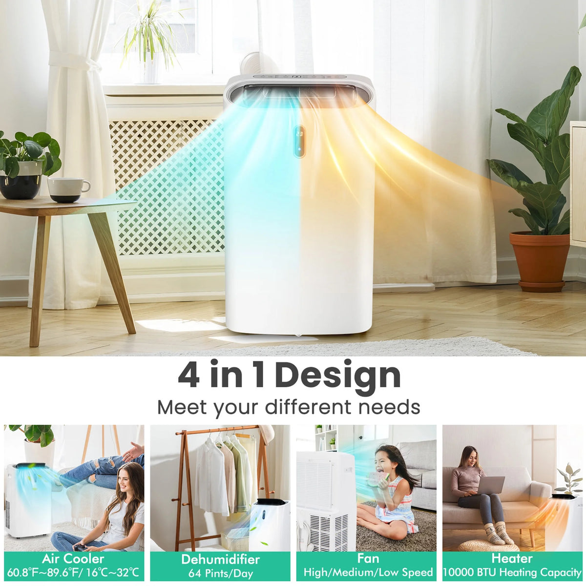 12000 BTU Portable Air Conditioner W76556