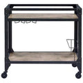 Rustic Oak Serving Cart F893