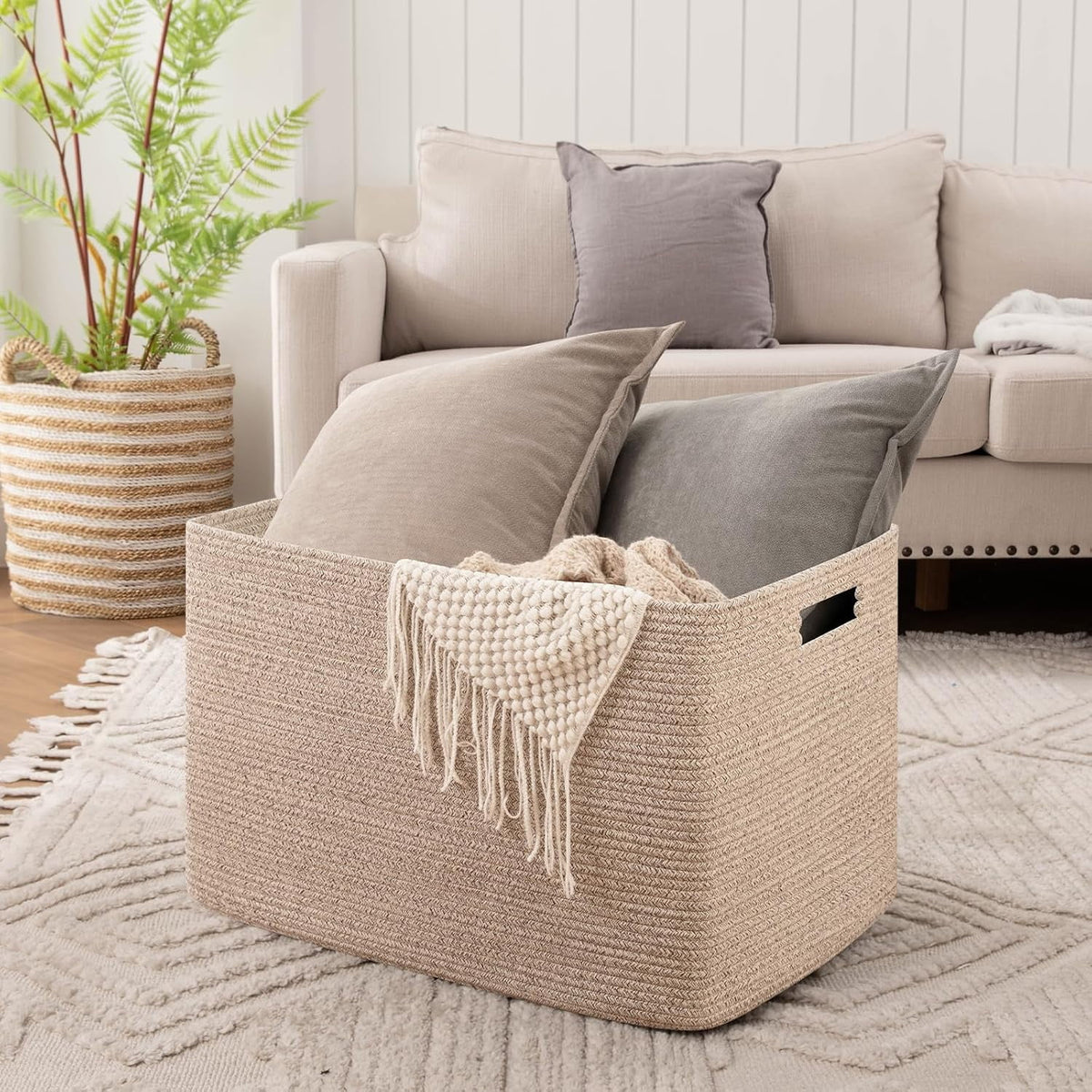 118L Cotton Rope Storage Basket S699