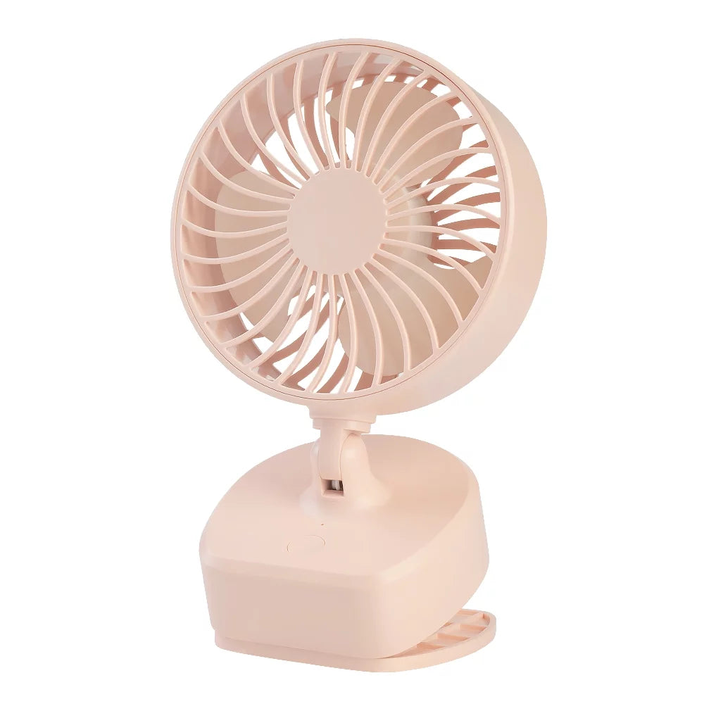 4 Inch Battery Operated Clip on Desk Fan White U842