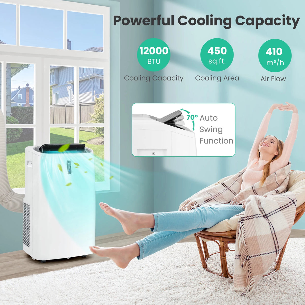 12000 BTU Portable Air Conditioner W76556