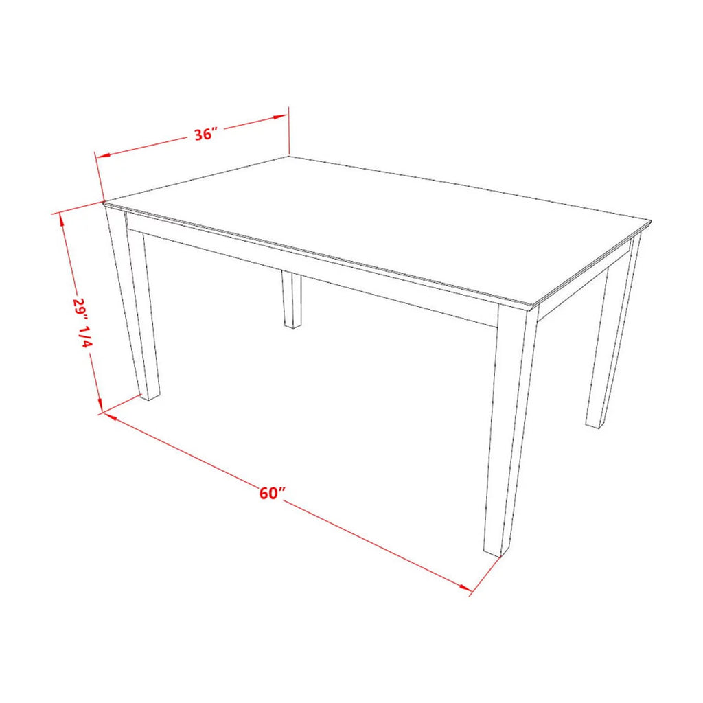 Rectangular Solid Wood Dining Table E588