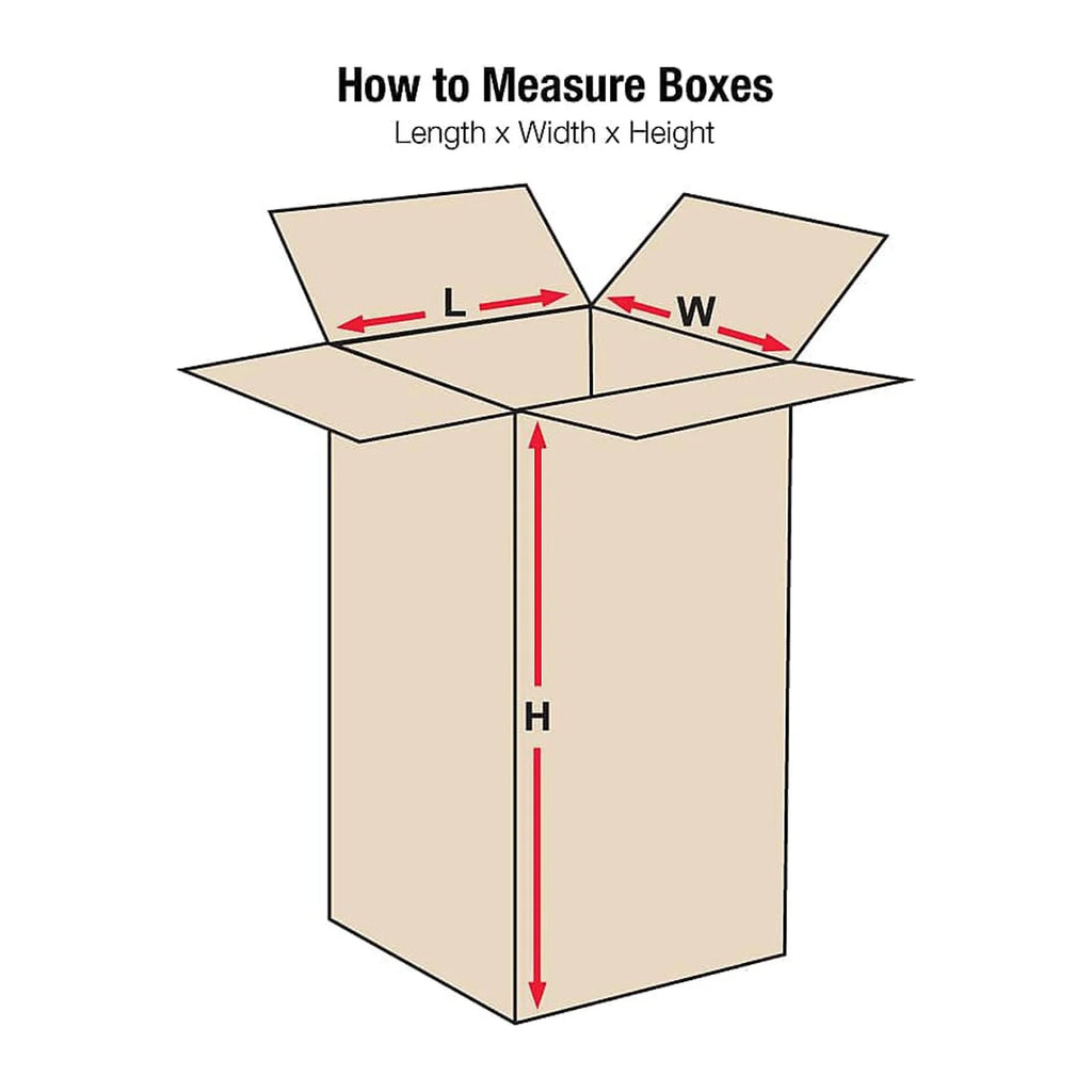 Tall Corrugated Boxes 5" x 5" x 50" Kraft 25/Bundle F282277