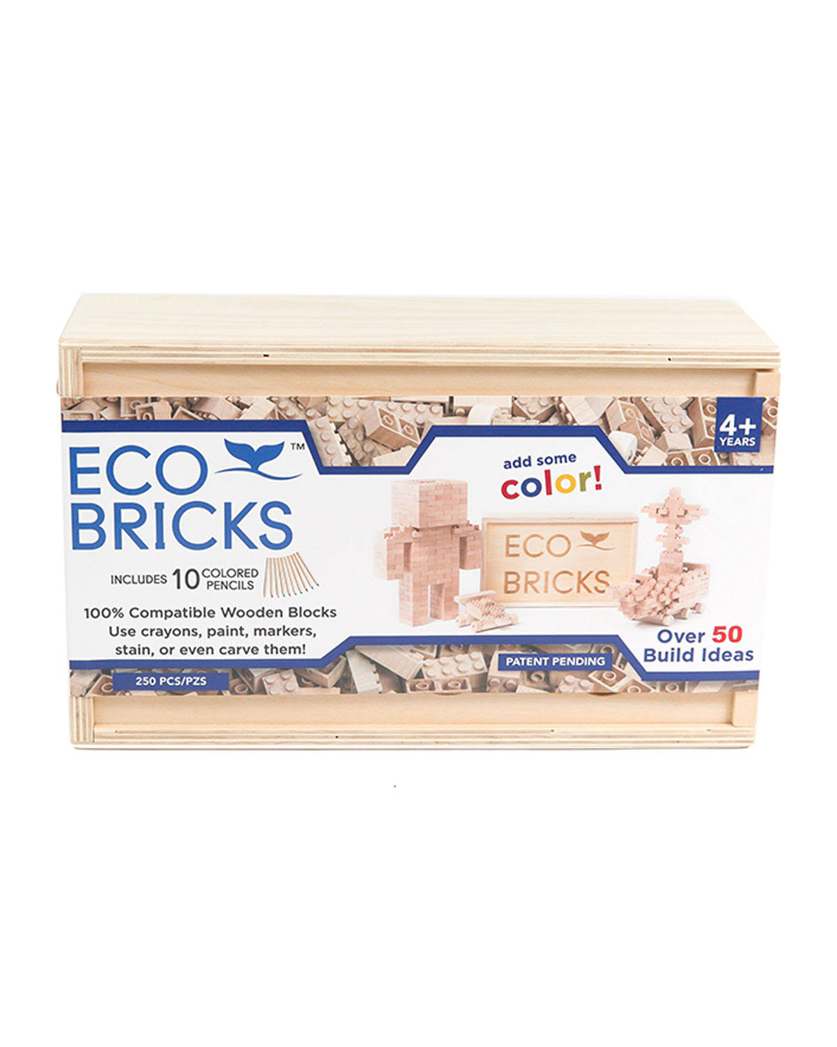 250 Piece Wooden Eco Bricks Set K565527