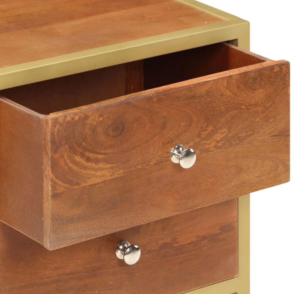 Mango Wood 2 Drawer Bedside Cabinet W215040