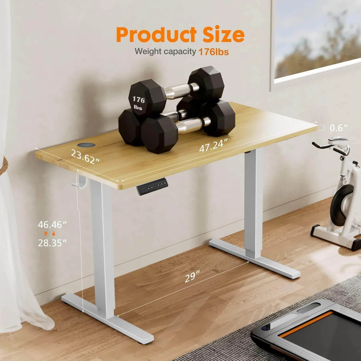 Electric Height Adjustable Standing Desk Y89219