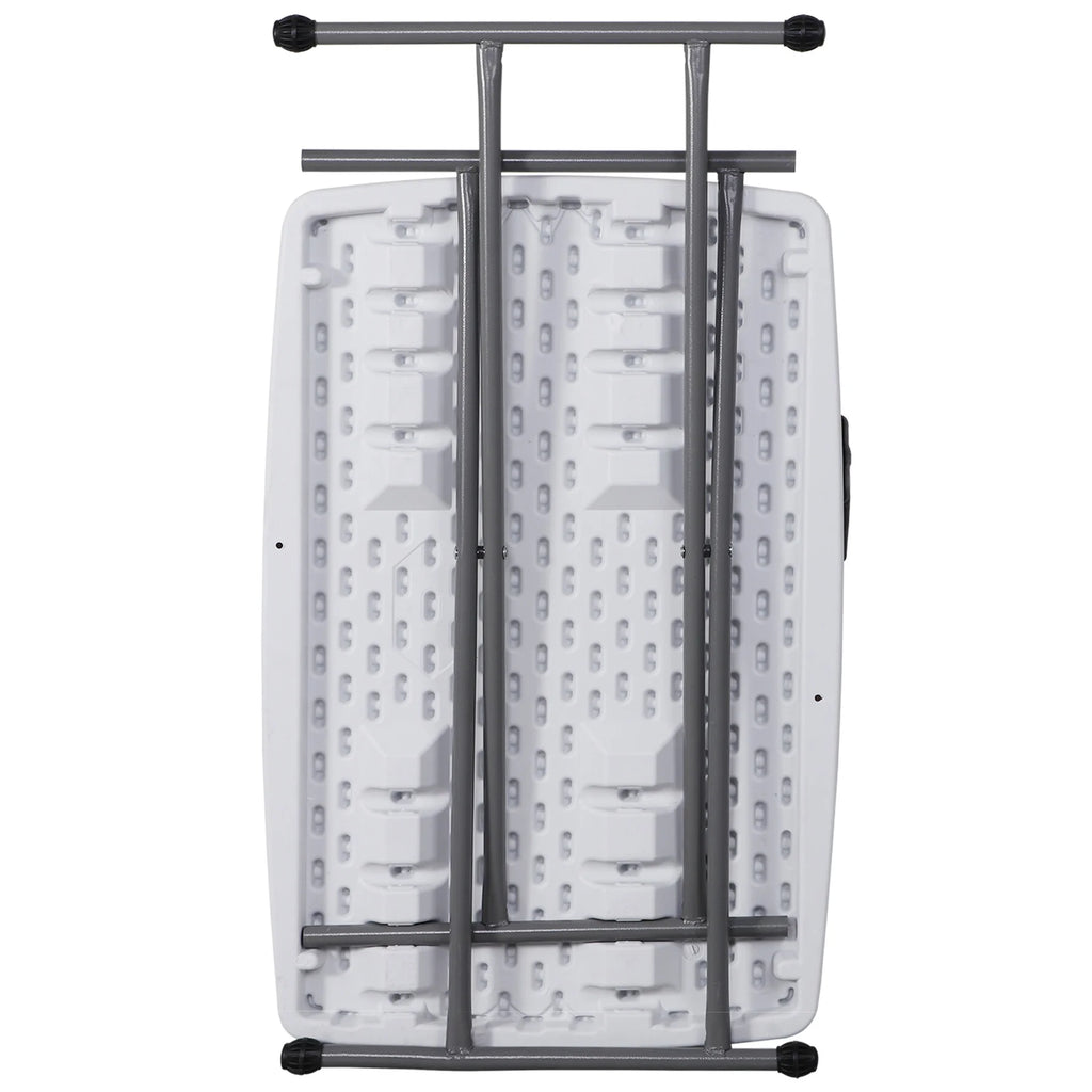 White Height Adjustable Folding Table T9488