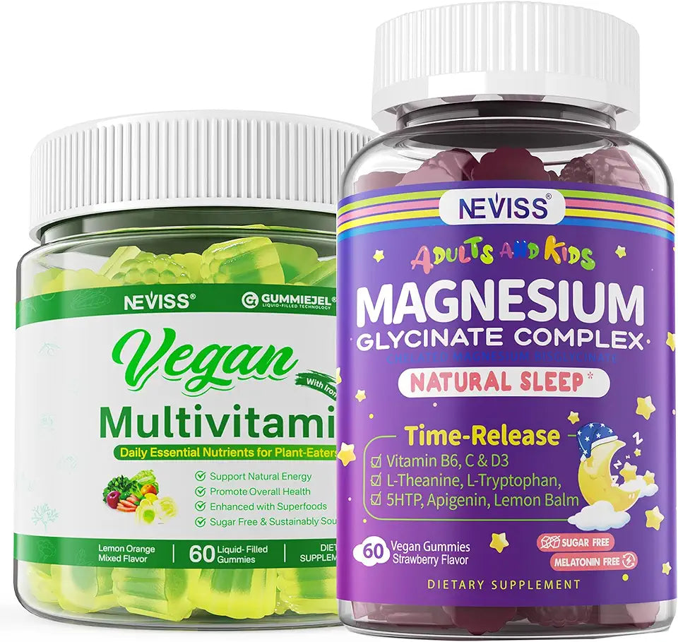 Magnesium Glycinate Gummies with Vegan Multivitamin J546