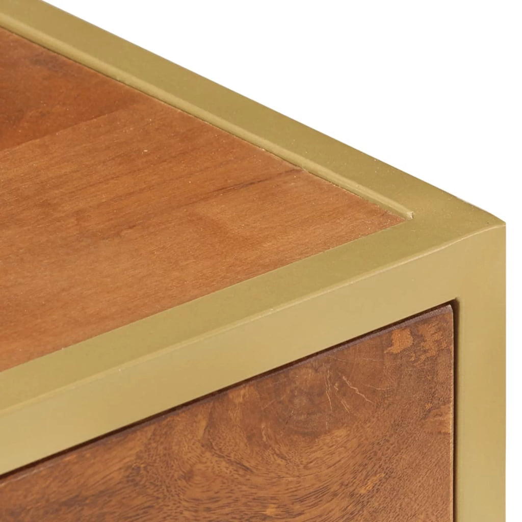 Mango Wood 2 Drawer Bedside Cabinet W215040