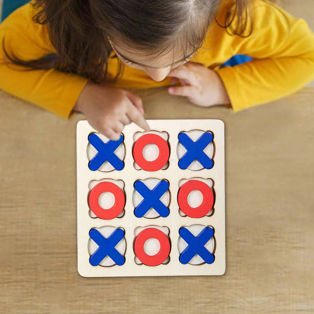 Tic Tac Toe Board Game 14.7x14.7cm Table Toy X6683