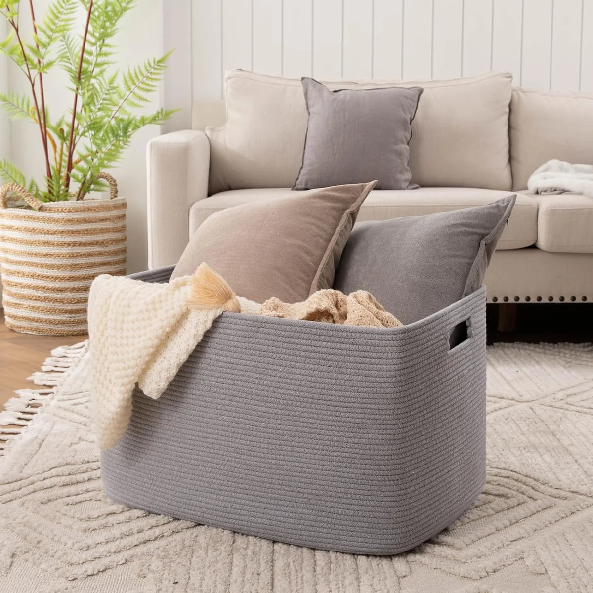 118L Cotton Rope Storage Basket S699