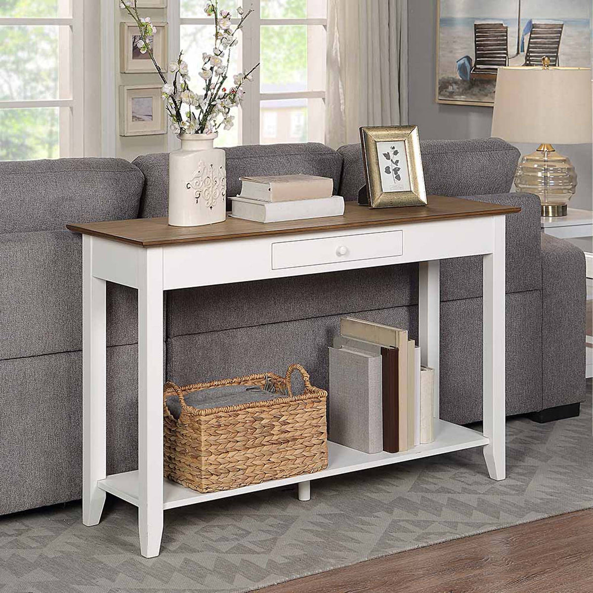 1 Drawer Console Table with Shelf N64178