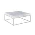 Contemporary Square Cocktail Table with Acrylic Top & Steel Frame K422
