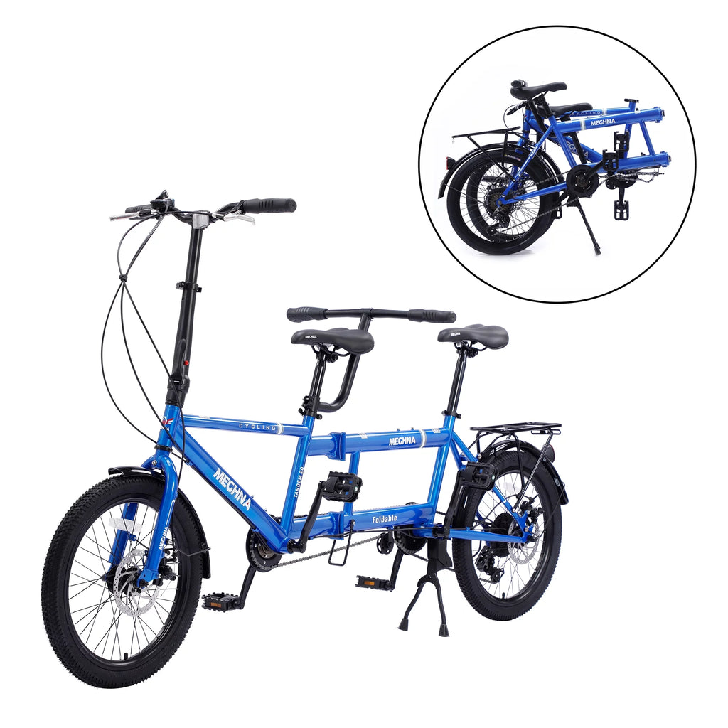 20 inches Wheels 2-Seater 7 speed Folding Tandem Bike E934