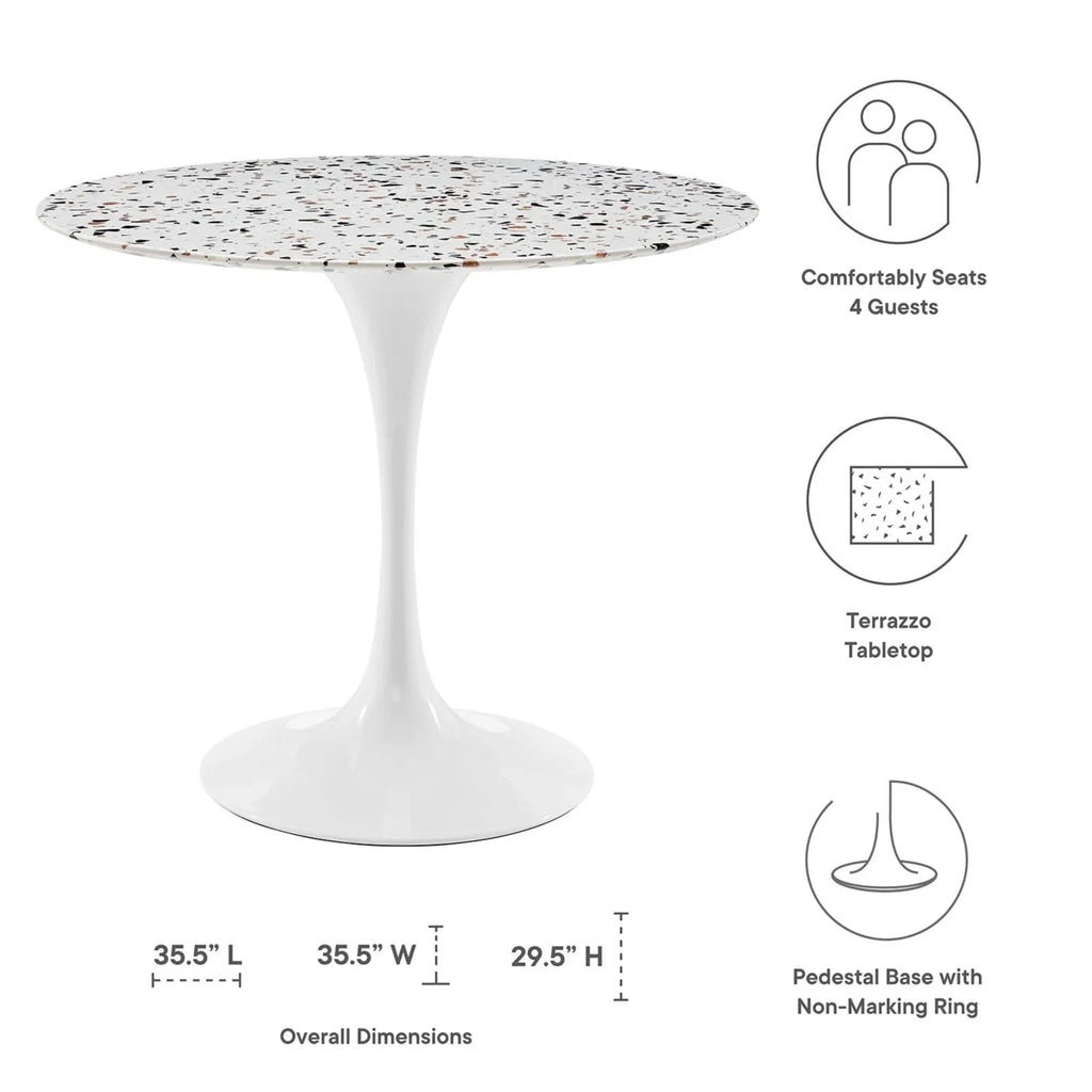 36" Round Terrazzo Dining Table O180815
