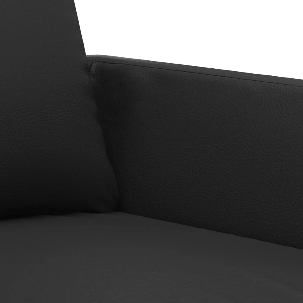 Black Faux Leather Sofa Chair F28120