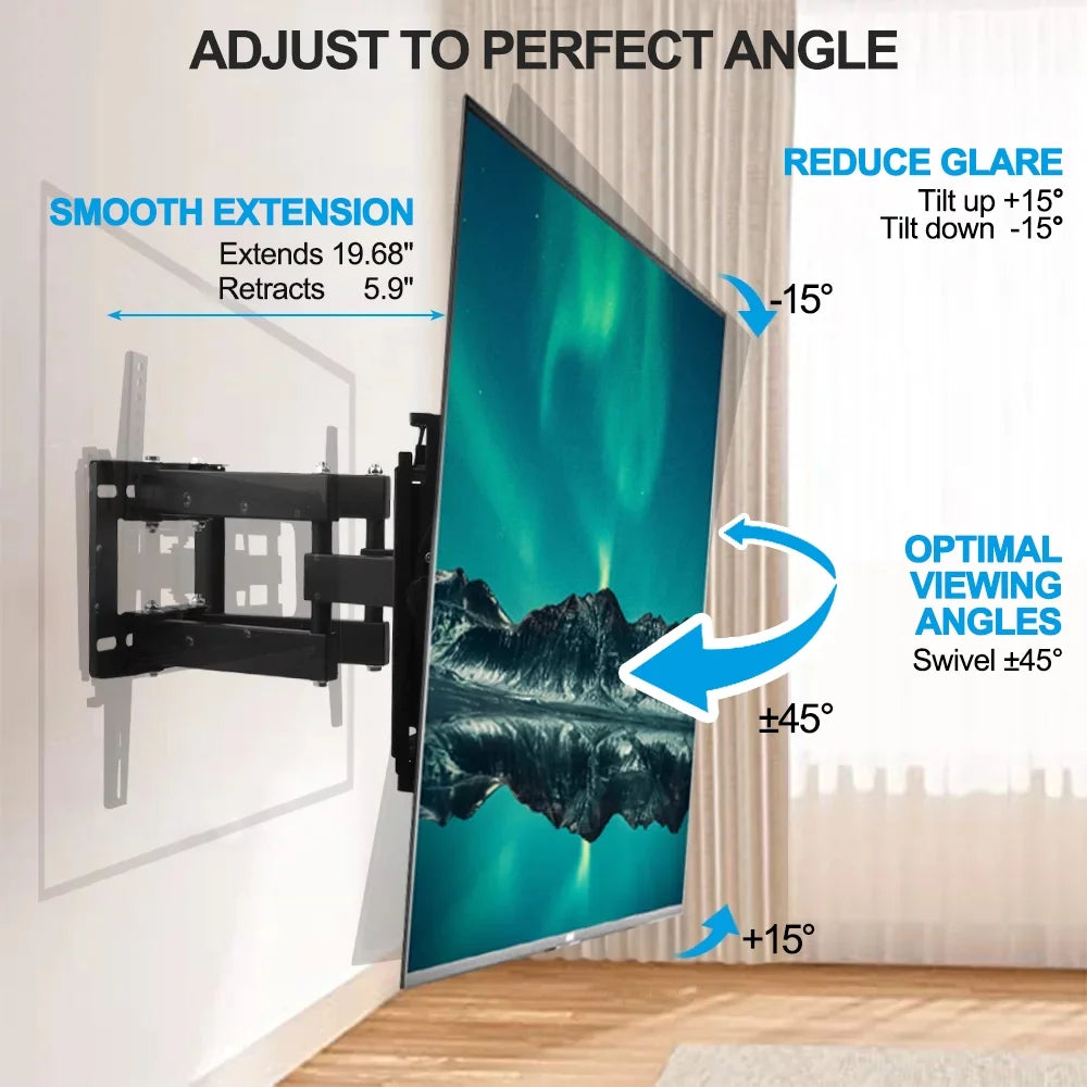 Full Motion TV Wall Mount Bracket 32 to 70 inch X687438