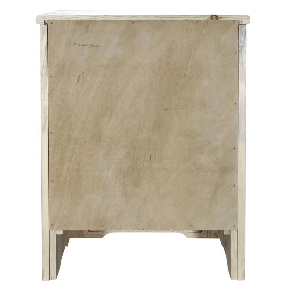 Wood Accent Cabinet with Pine Design in Natural J2910