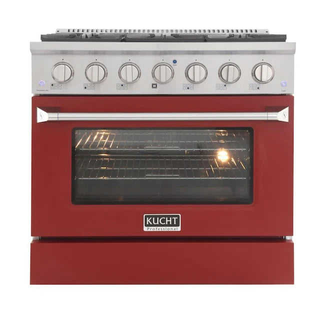 36 in. Natural Gas Range with Red Door G1251