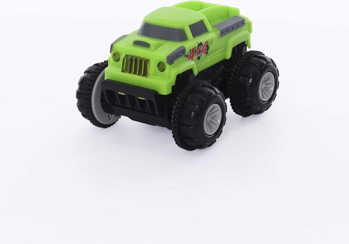 18 Pcs Glow in The Dark Race Track Building Set U69828