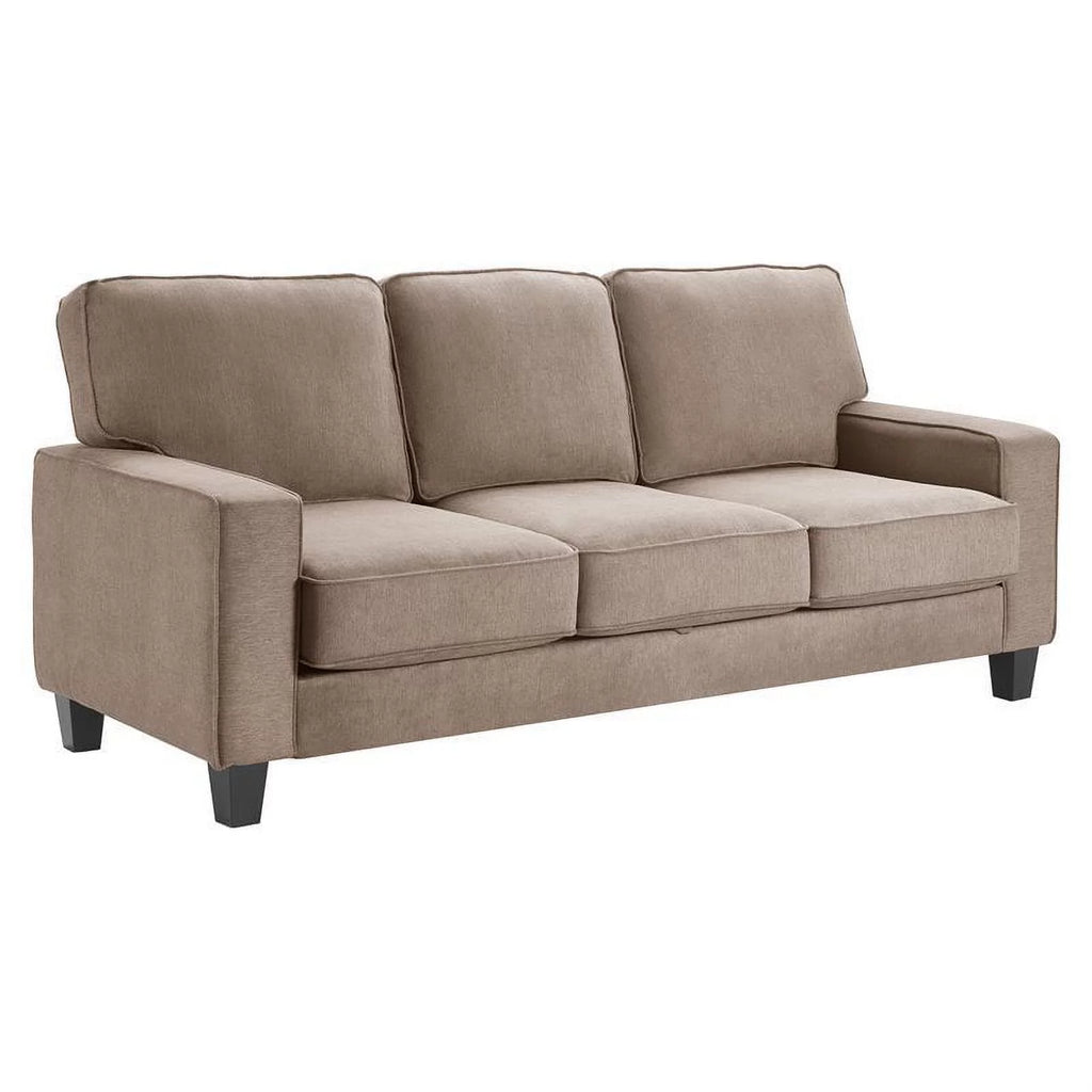 Soft Tan Fabric Sofa with Storage X416121