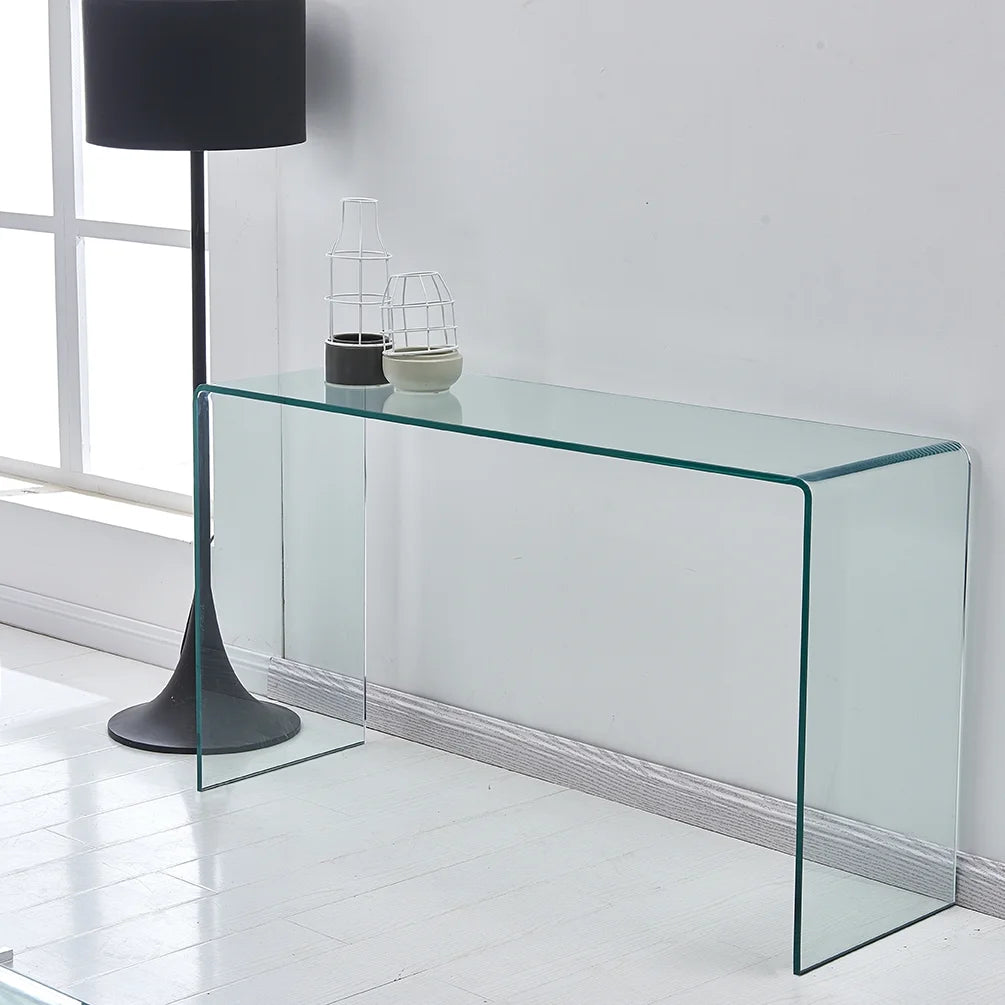 Transparent Tempered Glass Console Table W286010