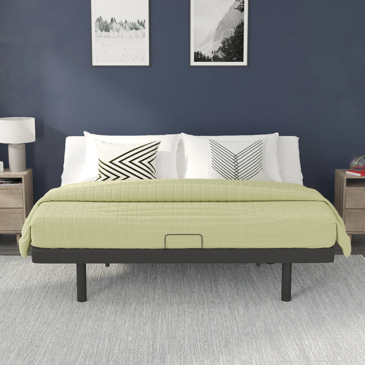 Black King Adjustable Bed Frame S435800