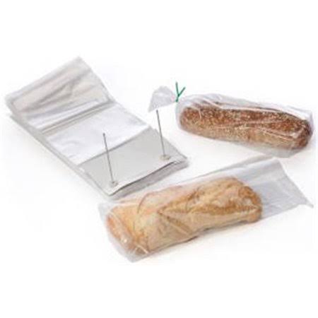 14 x 24 Plus 3 in. 1.25 Mil Clear Bread Bags on Wicket - Case of 1000 S474385