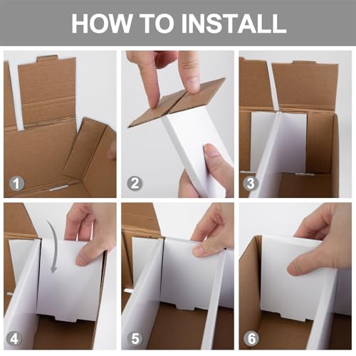 White Trading Card Storage Box with Sorting Tray and Sleeve Cases, 4 Sets H66610