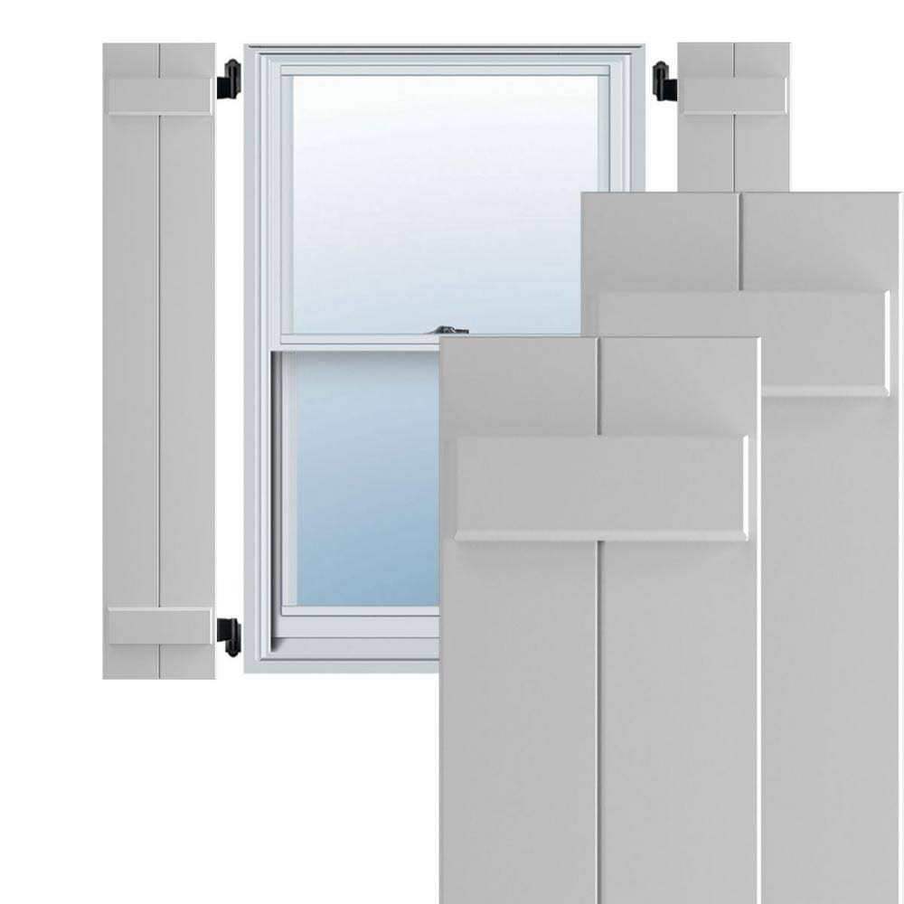 12x22W x 42x22H Primed Composite Board-n-Batten Shutters (Per Pair) R645305