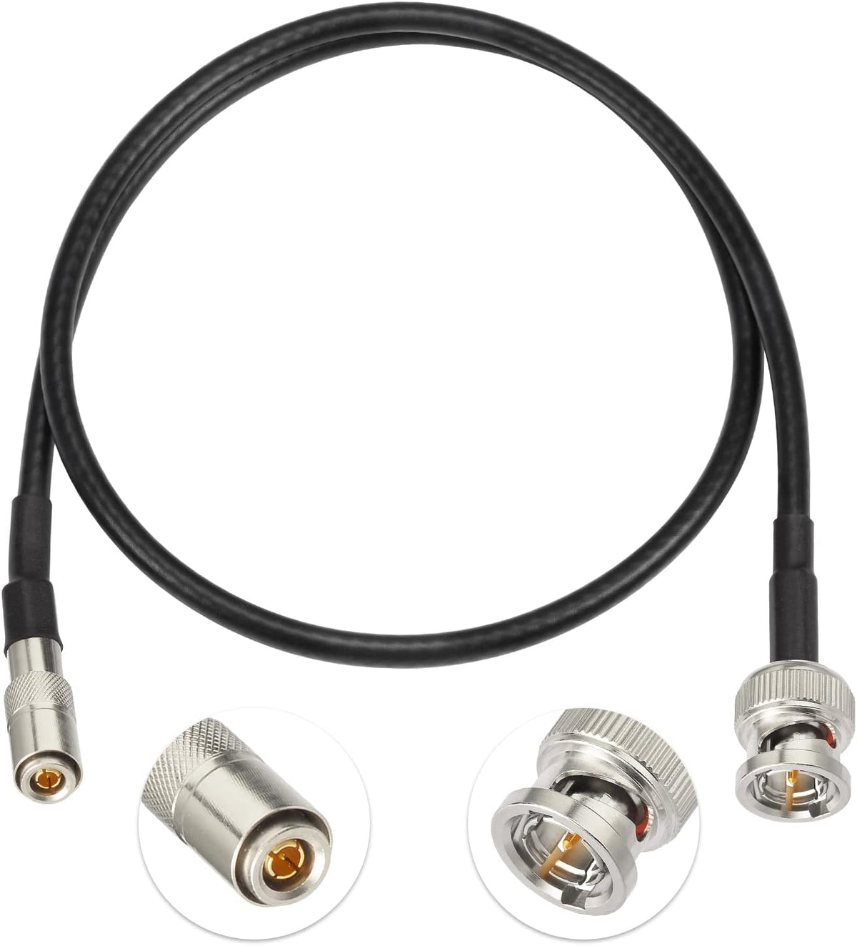 HD SDI Cable BNC Cable, DIN 1.0/2.3 to BNC Male Cable, 15ft, Pack of 2 V709